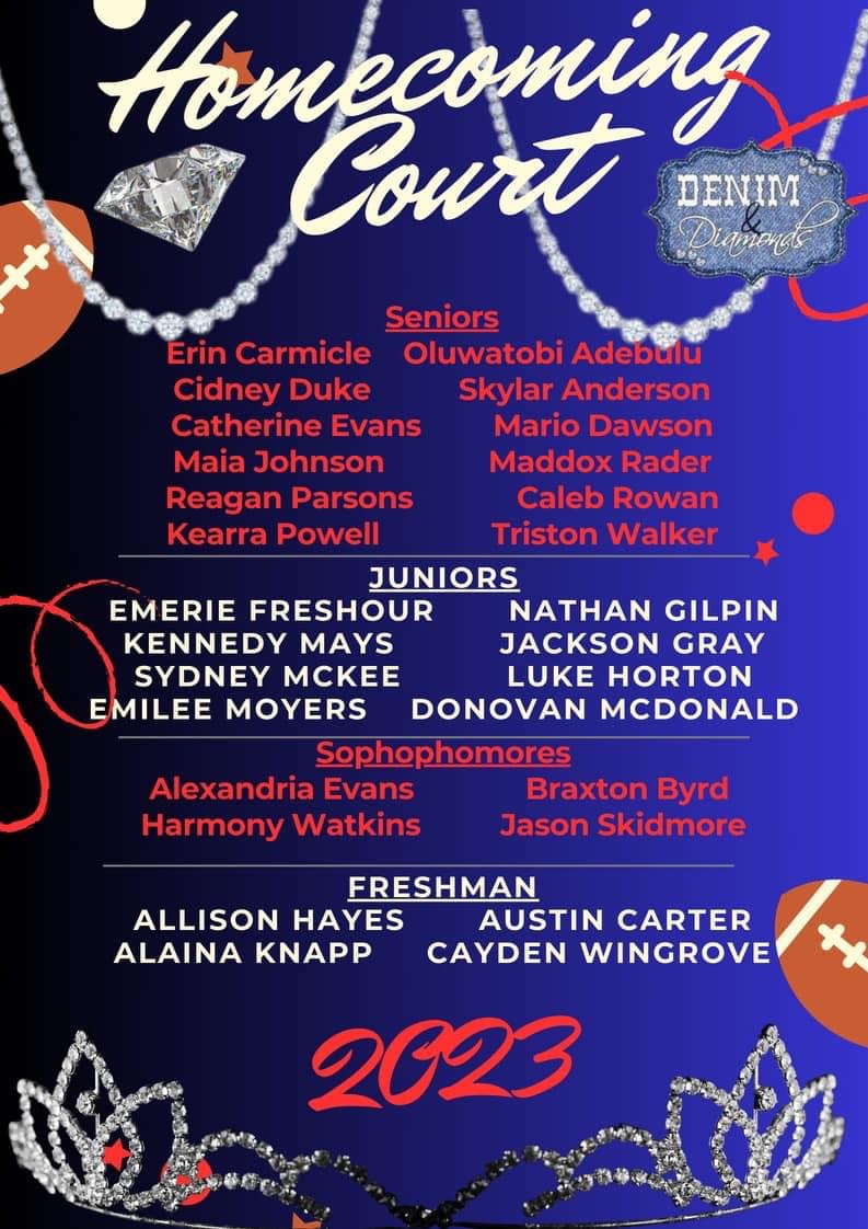 2023 Homecoming Court Selected